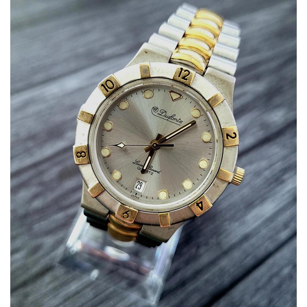 Vintage Very Rare Men's Dufonte Lucien Piccard Diver Watch